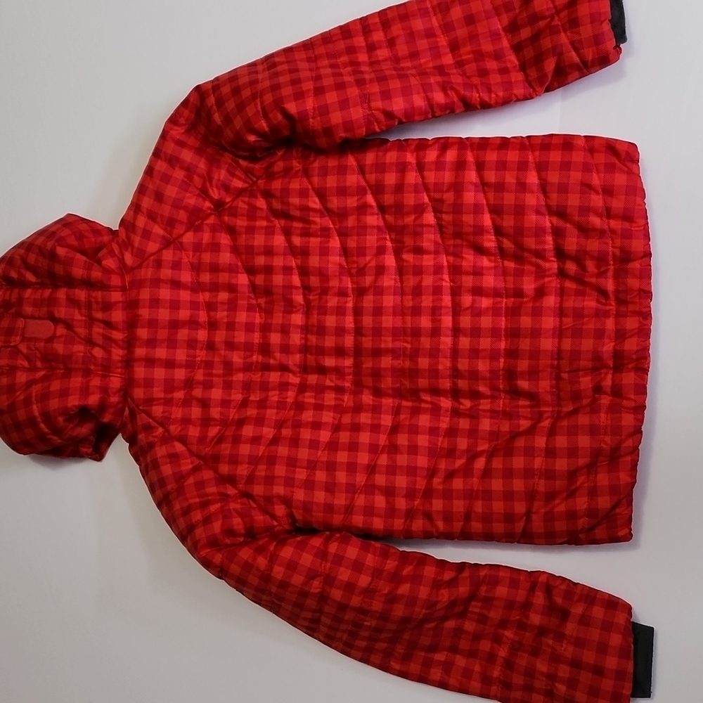 Columbia Red Checkered Pattern Filled Jacket - Picture 6 of 12